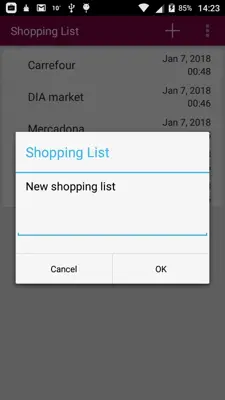 Shopping List android App screenshot 0