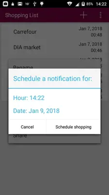 Shopping List android App screenshot 1