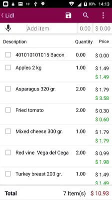 Shopping List android App screenshot 4