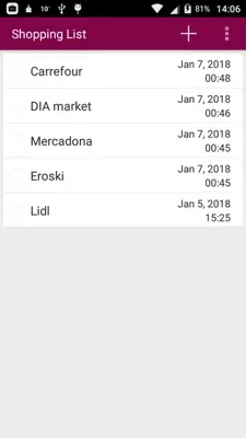 Shopping List android App screenshot 5